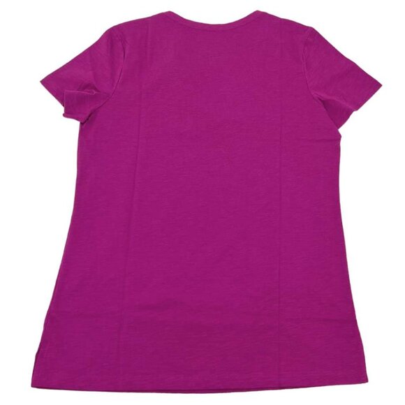 Black Bow Women's Purple V-Neck T-Shirt / Various Sizes - Picture 2 of 2